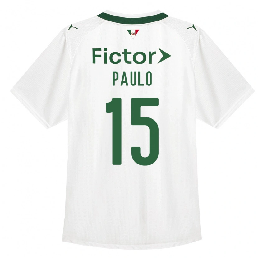 Danxen Criança Camisola João Paulo #15 Verde Branco Alternativa 2026/27 Camisa