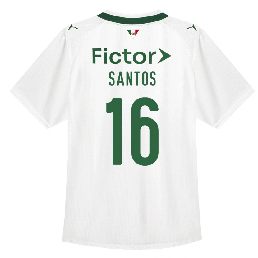 Danxen Criança Camisola Gaby Santos #16 Verde Branco Alternativa 2026/27 Camisa