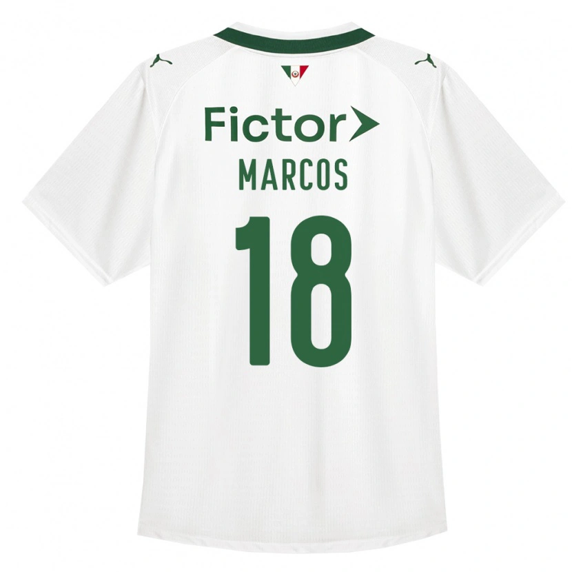 Danxen Criança Camisola Antônio Marcos #18 Verde Branco Alternativa 2026/27 Camisa