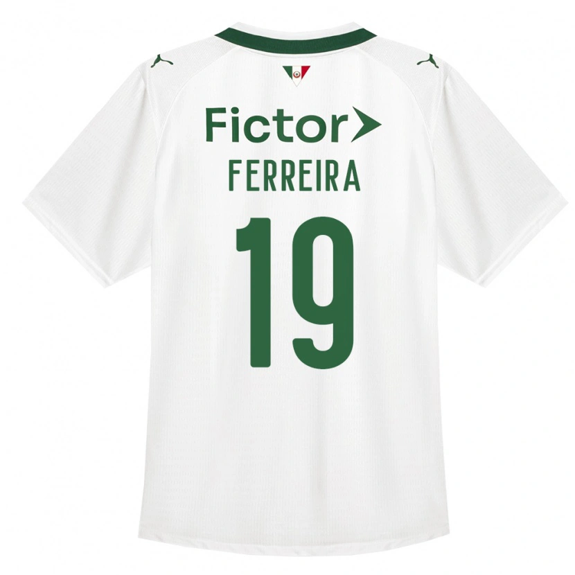 Danxen Criança Camisola Letícia Ferreira #19 Verde Branco Alternativa 2026/27 Camisa