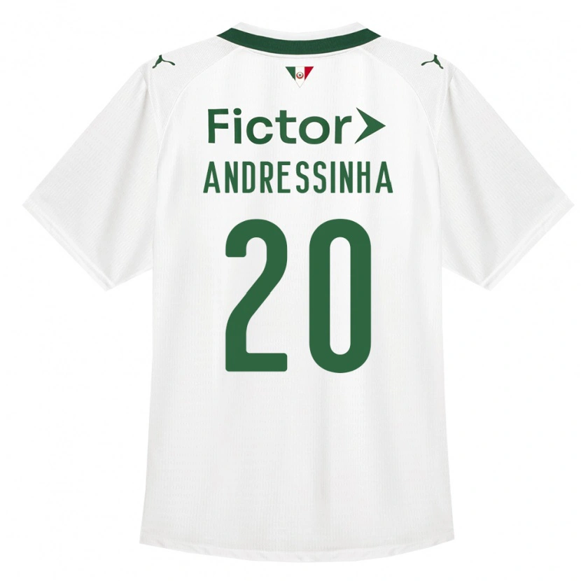 Danxen Criança Camisola Andressinha #20 Verde Branco Alternativa 2026/27 Camisa