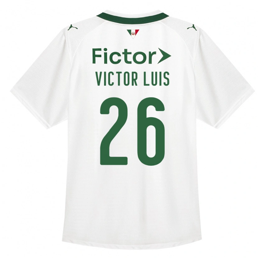 Danxen Criança Camisola Victor Luis #26 Verde Branco Alternativa 2026/27 Camisa