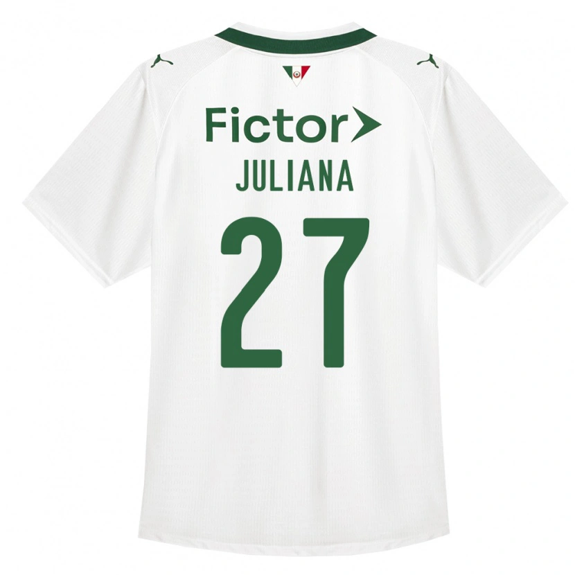 Danxen Criança Camisola Juliana #27 Verde Branco Alternativa 2026/27 Camisa