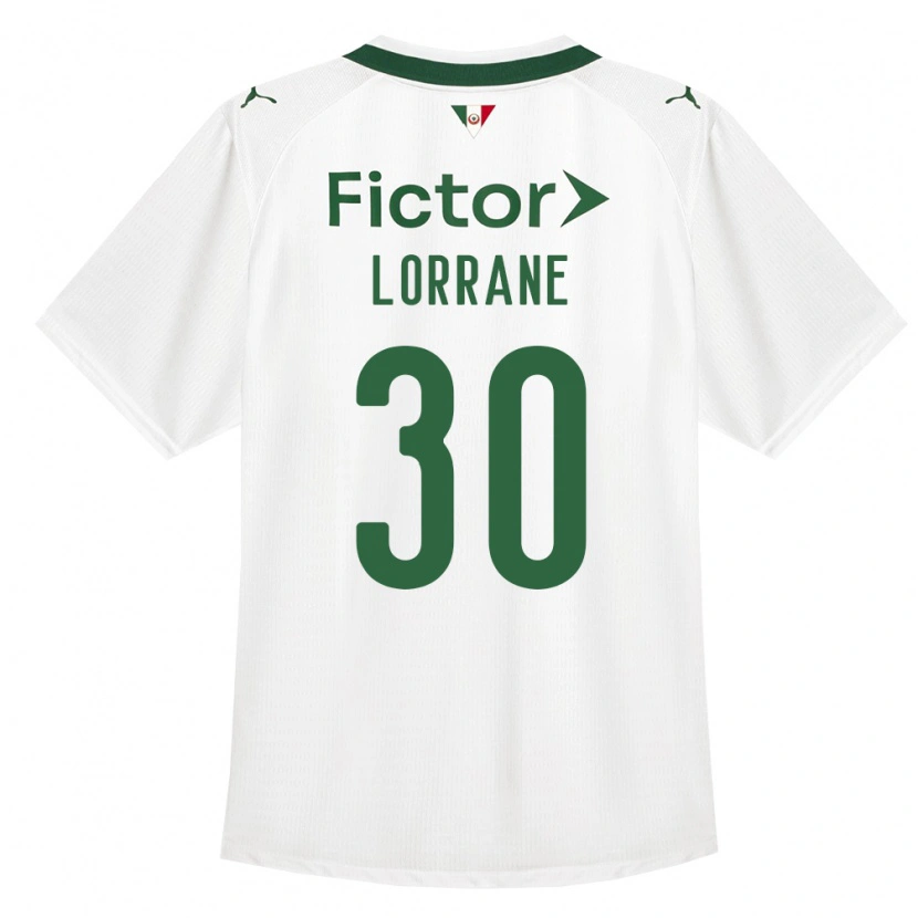 Danxen Criança Camisola Lorrane #30 Verde Branco Alternativa 2026/27 Camisa
