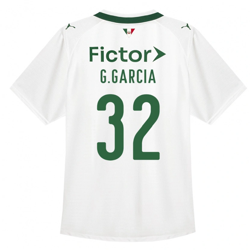 Danxen Criança Camisola Gustavo Garcia #32 Verde Branco Alternativa 2026/27 Camisa