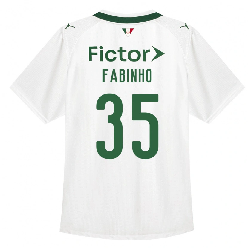 Danxen Criança Camisola Fabinho #35 Verde Branco Alternativa 2026/27 Camisa