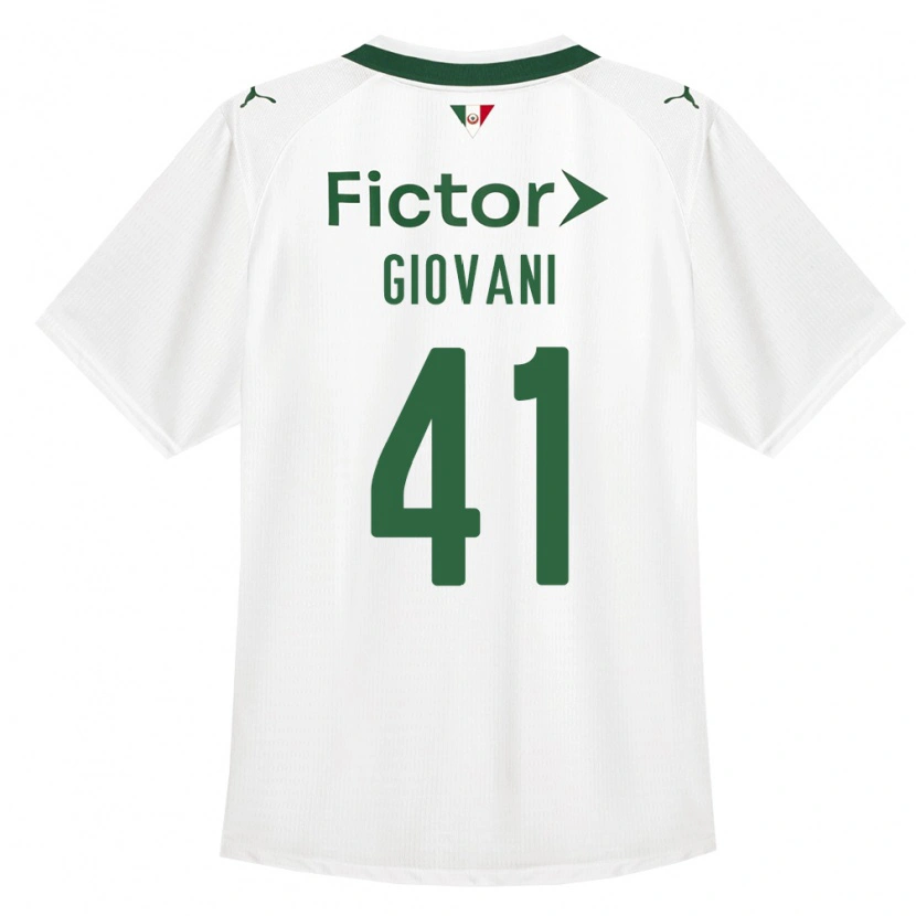 Danxen Criança Camisola Giovani #41 Verde Branco Alternativa 2026/27 Camisa