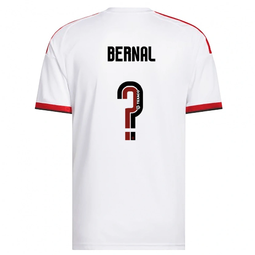 Danxen Criança Camisola Scarlett Bernal #0 Branco Vermelho Preto Alternativa 2026/27 Camisa