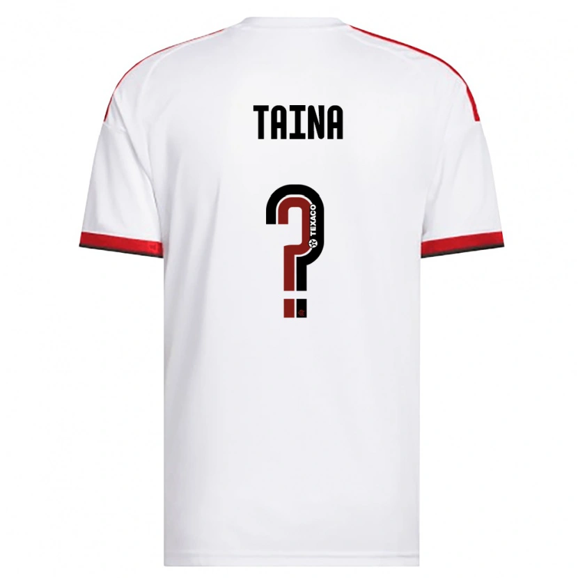 Danxen Criança Camisola Taina #0 Branco Vermelho Preto Alternativa 2026/27 Camisa
