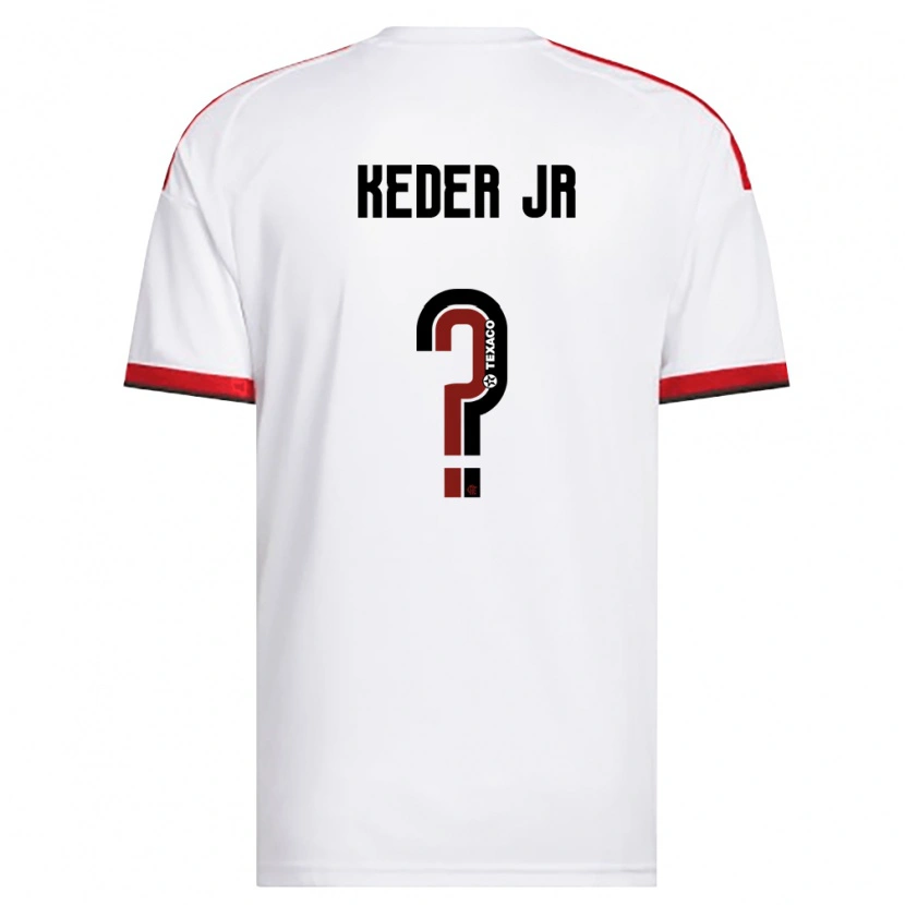 Danxen Criança Camisola Keder Jr #0 Branco Vermelho Preto Alternativa 2026/27 Camisa