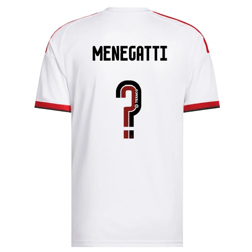 Danxen Criança Camisola Kauan Menegatti #0 Branco Vermelho Preto Alternativa 2026/27 Camisa