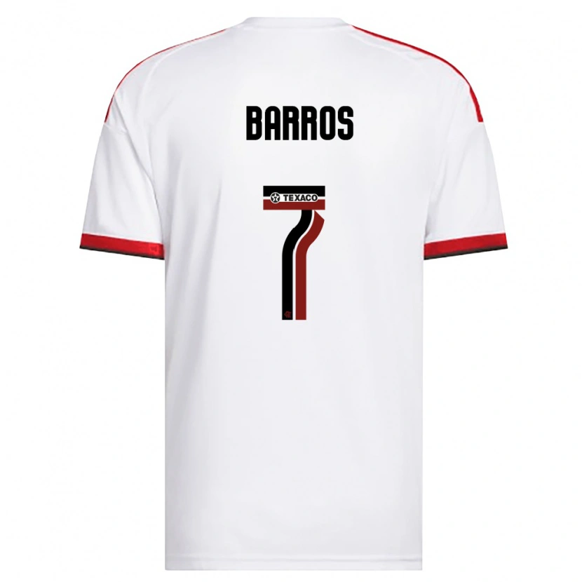 Danxen Criança Camisola Rafa Barros #7 Branco Vermelho Preto Alternativa 2026/27 Camisa