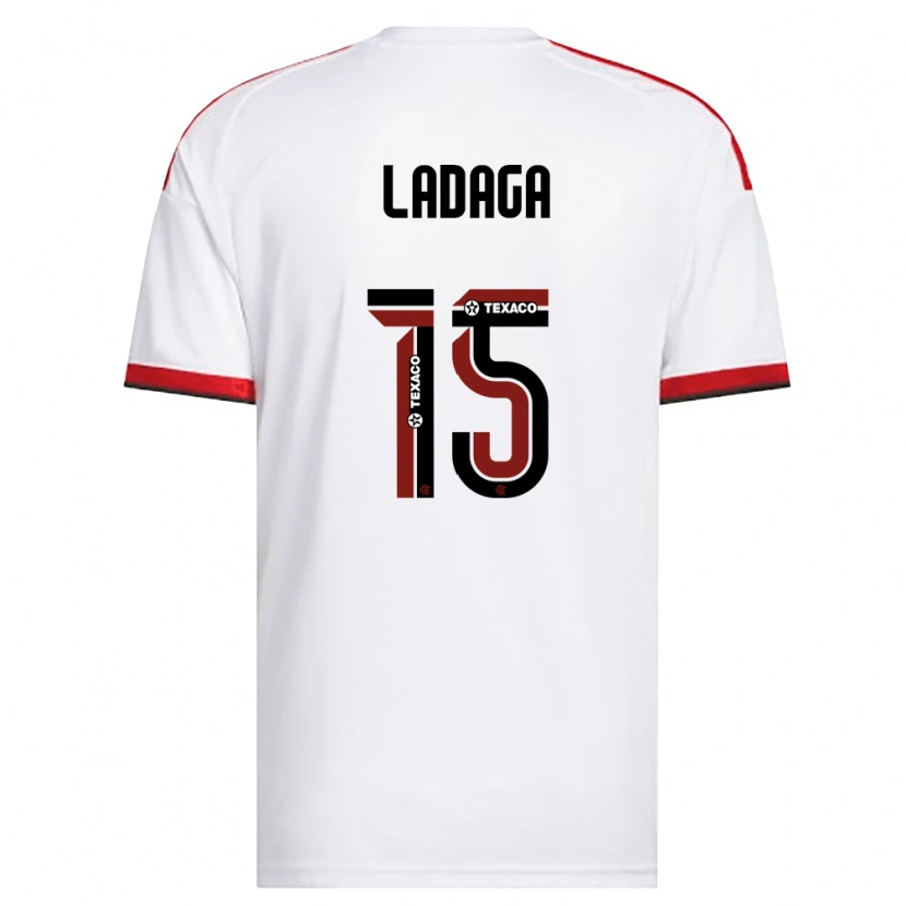 Danxen Criança Camisola Carol Ladaga #15 Branco Vermelho Preto Alternativa 2026/27 Camisa
