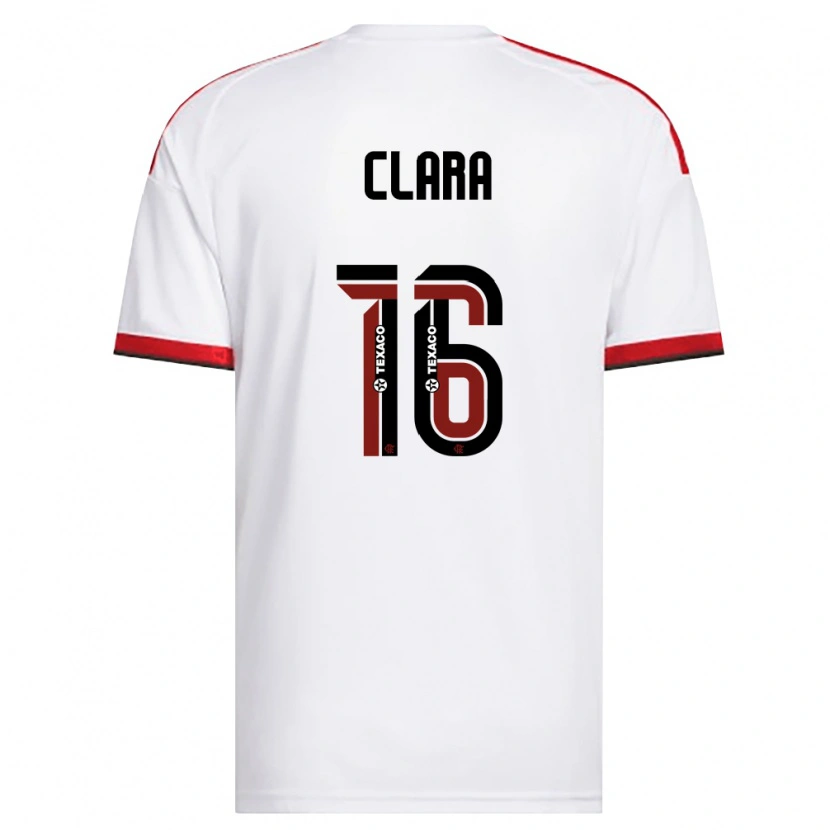 Danxen Criança Camisola Ana Clara #16 Branco Vermelho Preto Alternativa 2026/27 Camisa