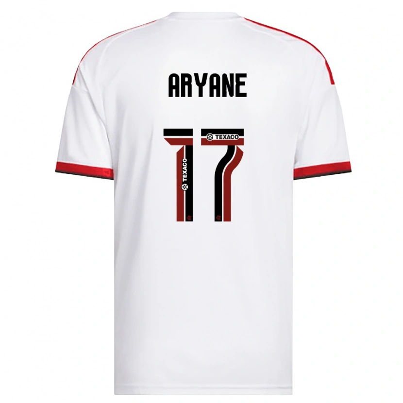 Danxen Criança Camisola Aryane #17 Branco Vermelho Preto Alternativa 2026/27 Camisa