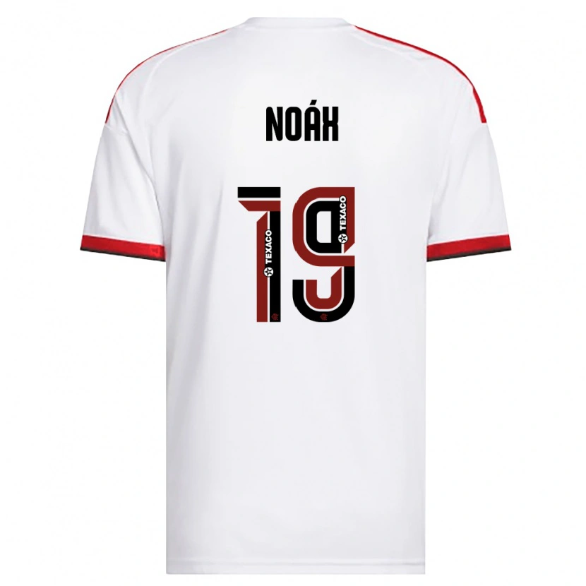 Danxen Criança Camisola Noáh Gerlach Riger Silva #19 Branco Vermelho Preto Alternativa 2026/27 Camisa