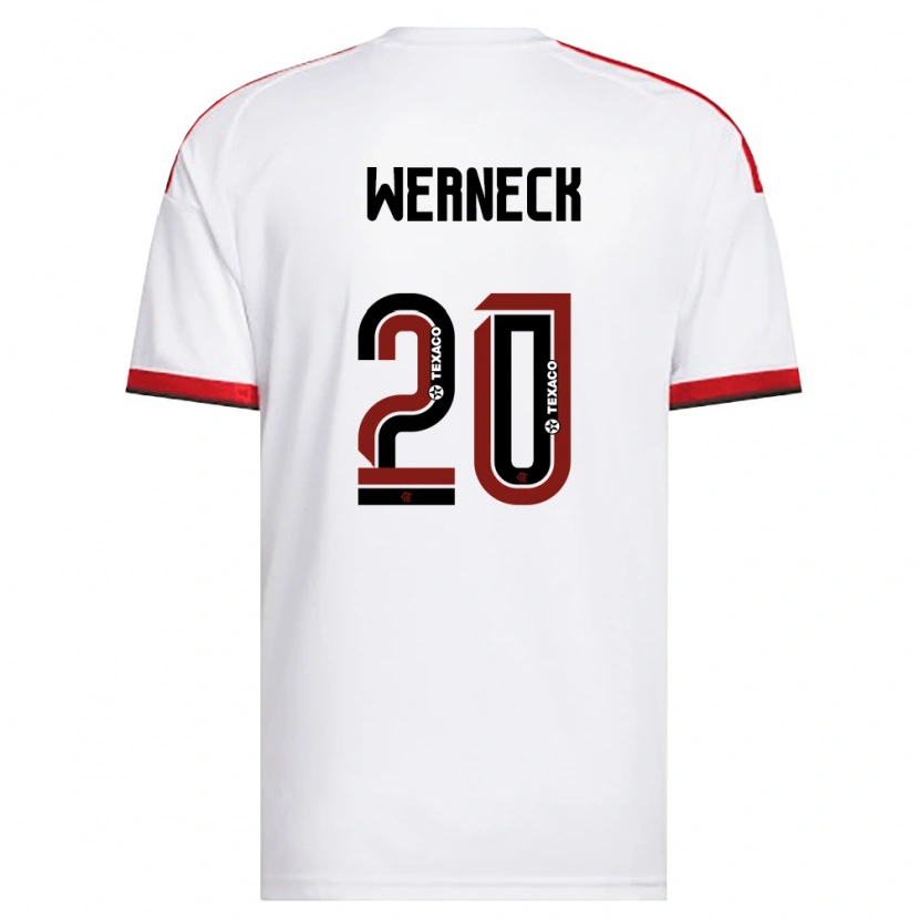 Danxen Criança Camisola Gabriel Werneck #20 Branco Vermelho Preto Alternativa 2026/27 Camisa