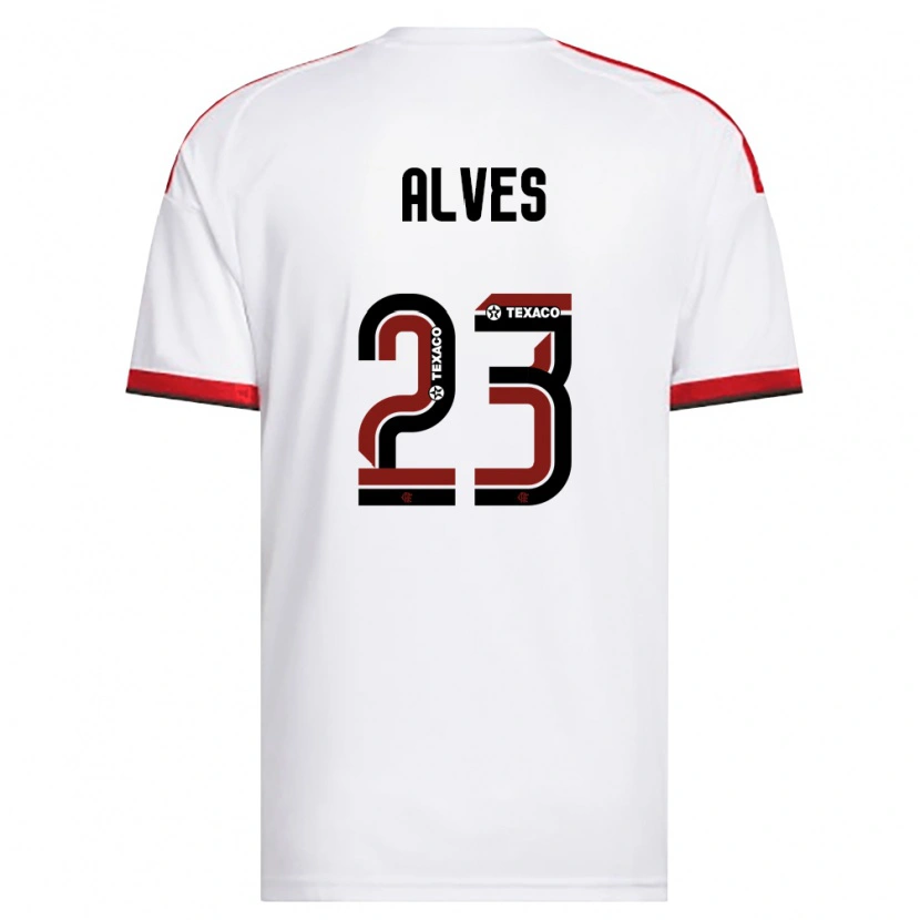 Danxen Criança Camisola Karol Alves #23 Branco Vermelho Preto Alternativa 2026/27 Camisa