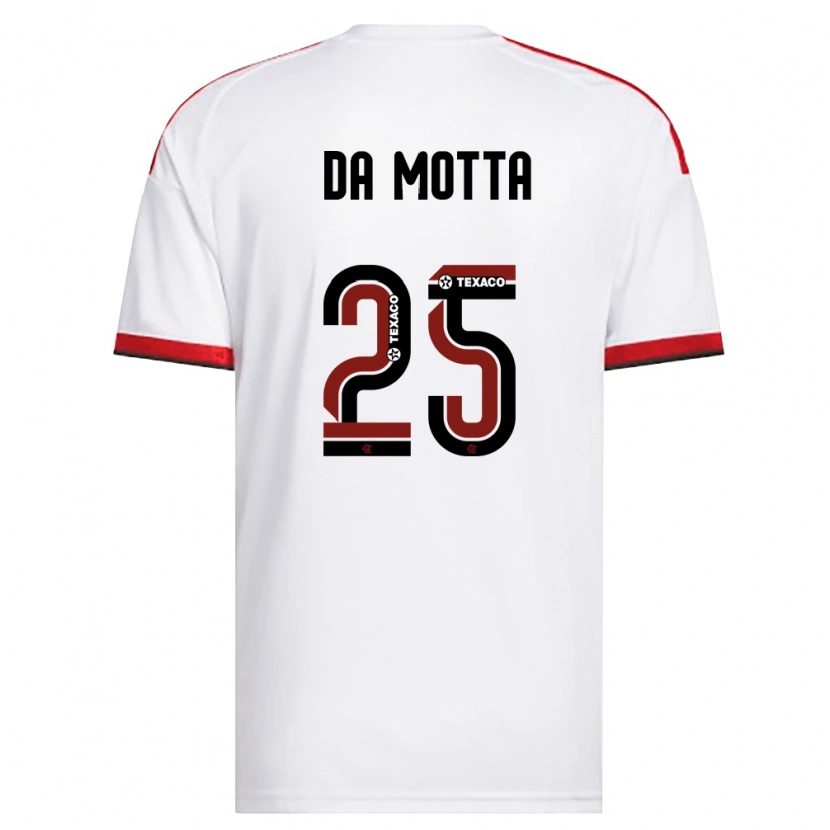 Danxen Criança Camisola Piris Da Motta #25 Branco Vermelho Preto Alternativa 2026/27 Camisa