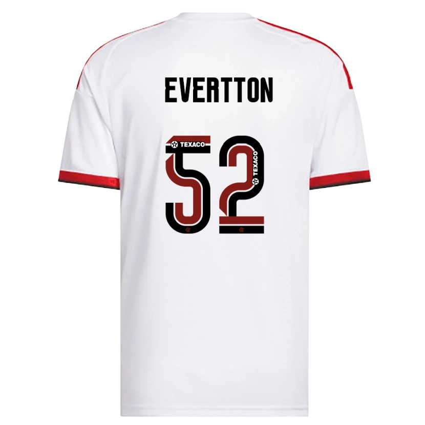 Danxen Criança Camisola Evertton Araújo #52 Branco Vermelho Preto Alternativa 2026/27 Camisa