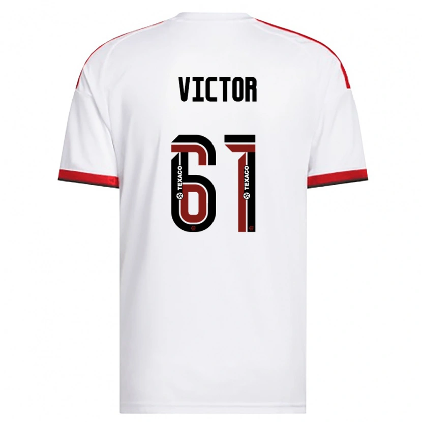 Danxen Criança Camisola João Souza #61 Branco Vermelho Preto Alternativa 2026/27 Camisa