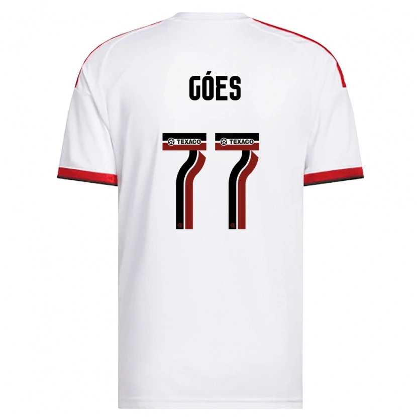 Danxen Criança Camisola Johnny Góes #77 Branco Vermelho Preto Alternativa 2026/27 Camisa
