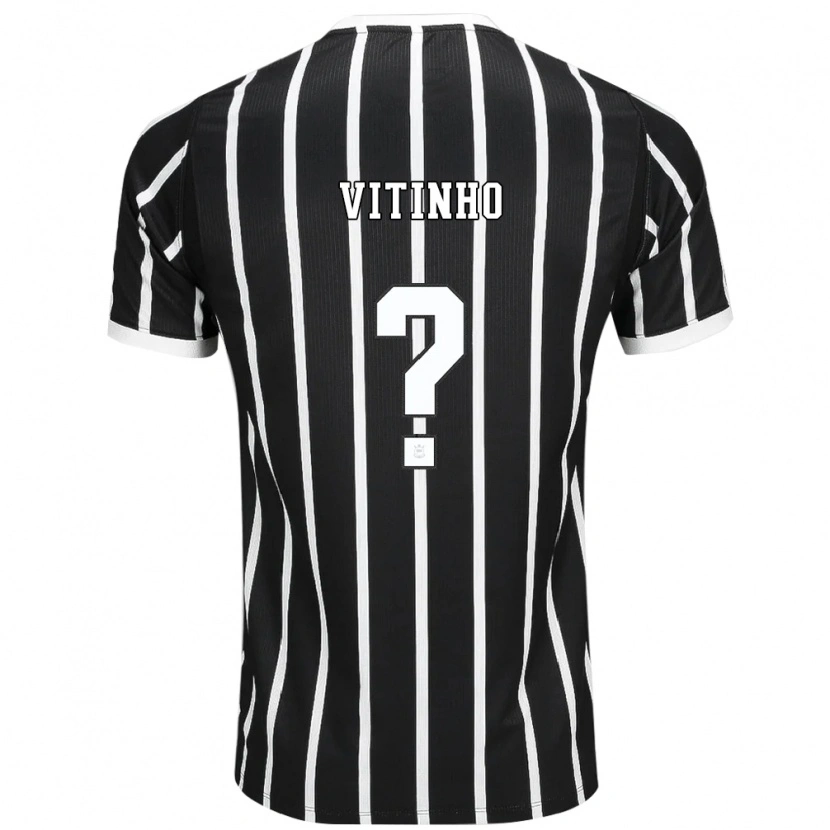 Danxen Criança Camisola Vitinho #0 Preto Branco Vermelho Alternativa 2026/27 Camisa