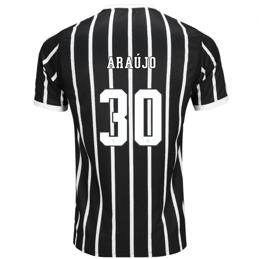 Danxen Criança Camisola Matheus Araujo #30 Preto Branco Vermelho Alternativa 2026/27 Camisa