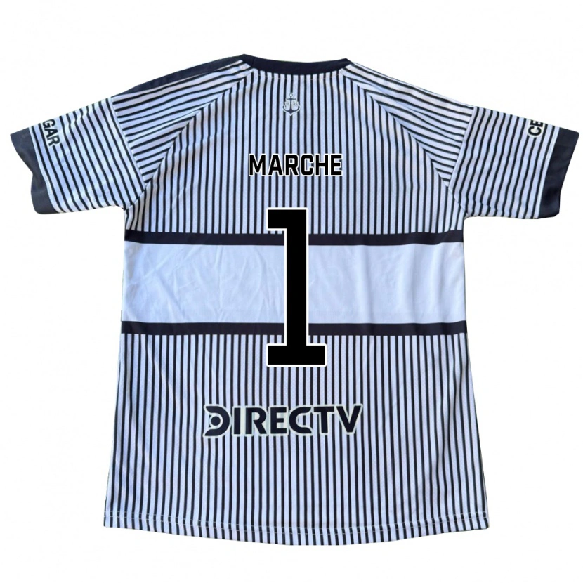 Danxen Criança Camisola Agustín Marchesín #1 Branco Preto Amarelo Alternativa 2026/27 Camisa