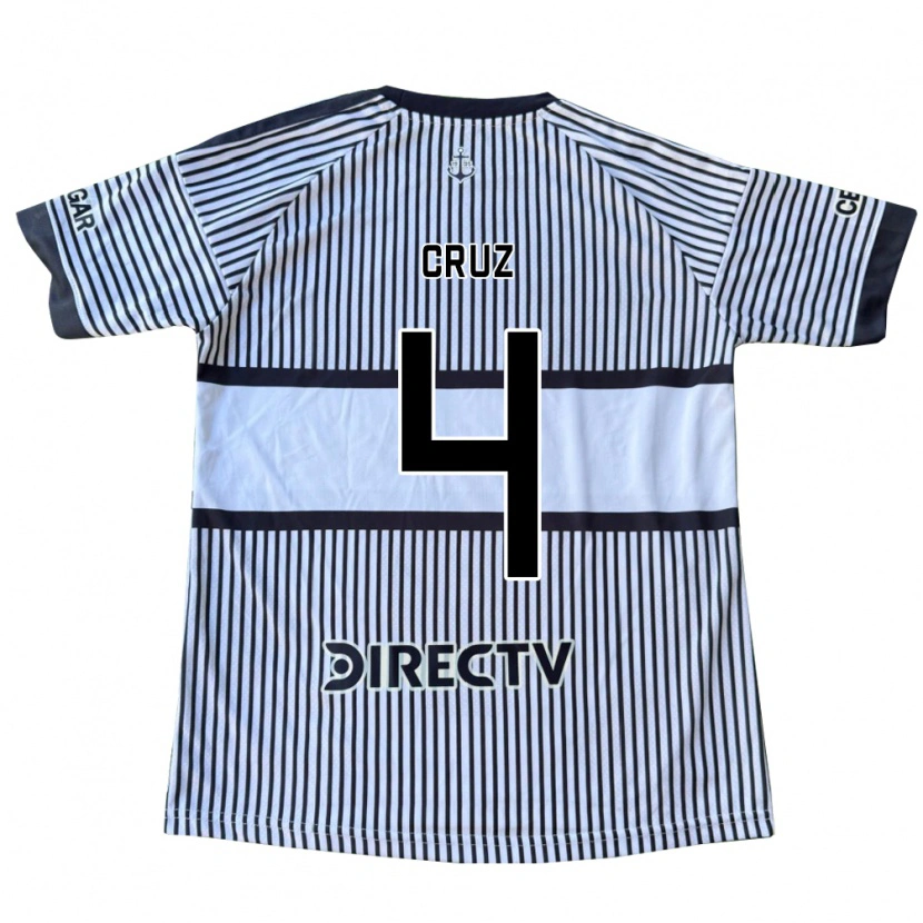 Danxen Criança Camisola Julieta Cruz #4 Branco Preto Amarelo Alternativa 2026/27 Camisa