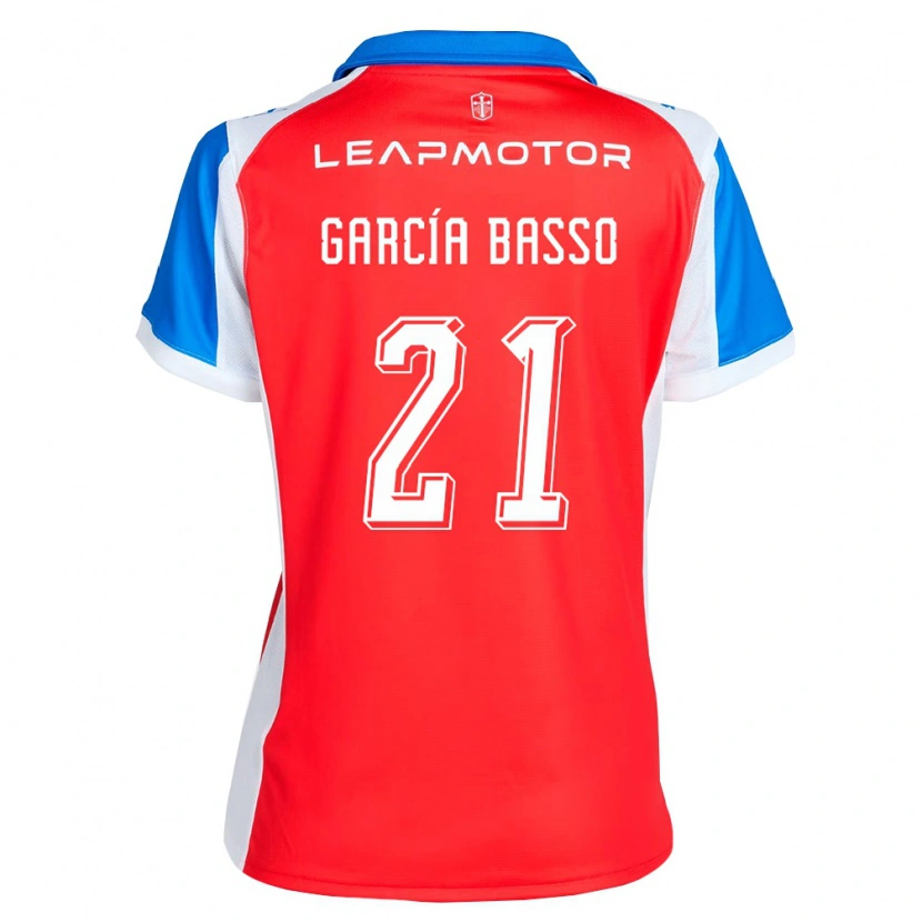 Danxen Criança Camisola Agustín García Basso #21 Vermelho Azul Alternativa 2026/27 Camisa