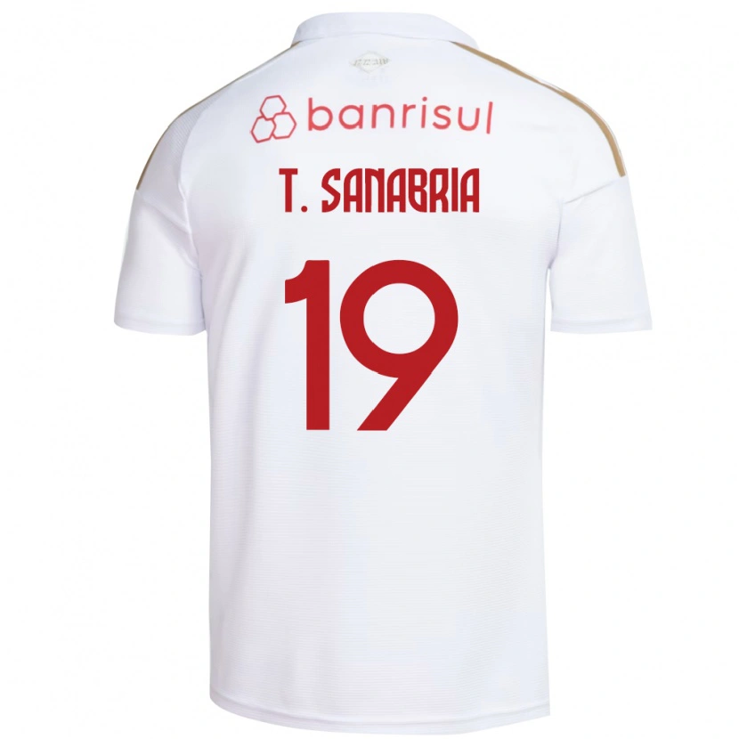 Danxen Criança Camisola Antonio Sanabria #19 Branco Vermelho Alternativa 2026/27 Camisa