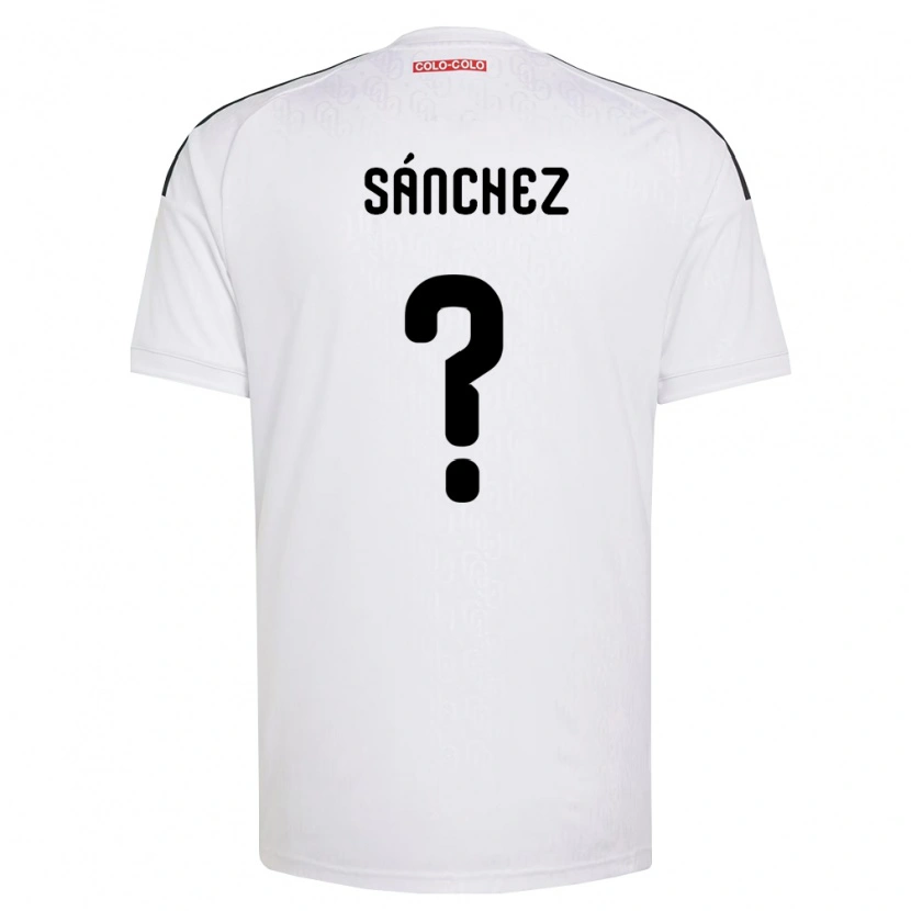 Danxen Homem Camisola Bastian Sánchez #0 Branco Preto Principal 2026/27 Camisa
