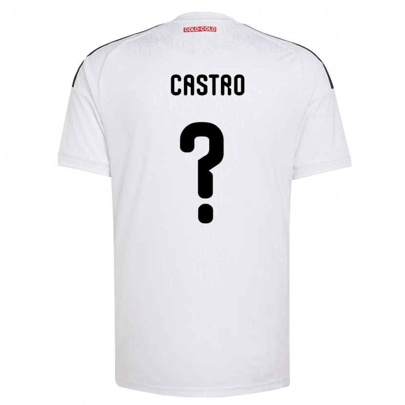 Danxen Homem Camisola Benjamín Castro #0 Branco Preto Principal 2026/27 Camisa