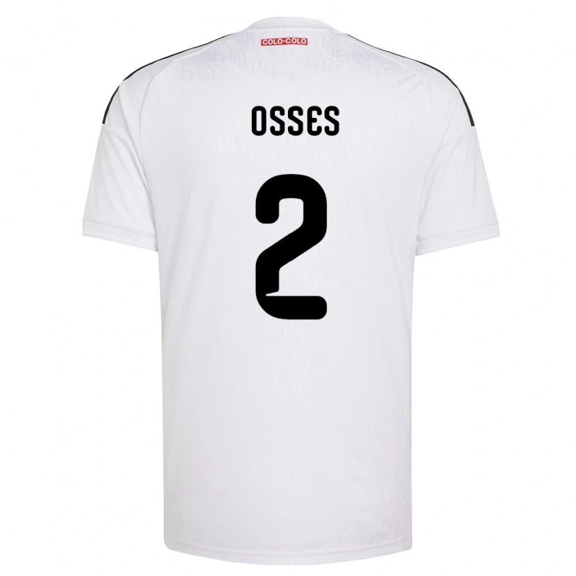 Danxen Homem Camisola Martina Osses #2 Branco Preto Principal 2026/27 Camisa