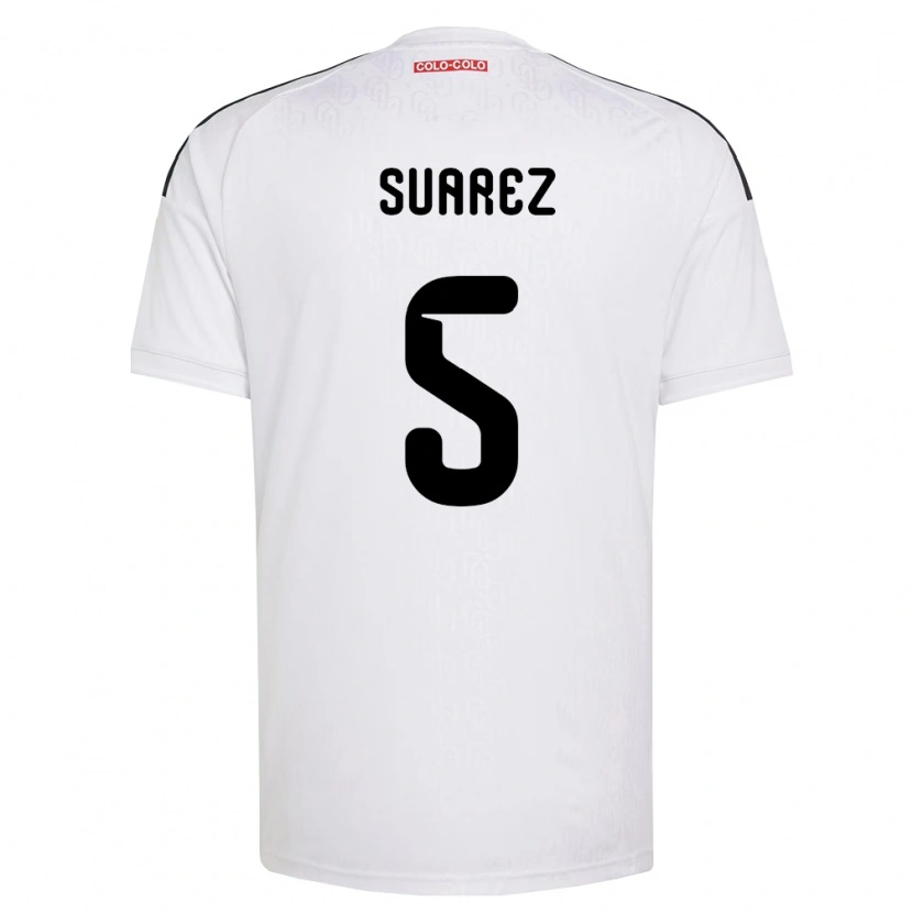 Danxen Homem Camisola Nicolás Suarez #5 Branco Preto Principal 2026/27 Camisa