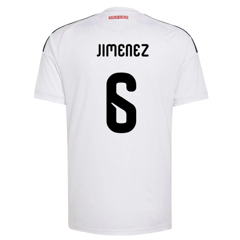 Danxen Homem Camisola Yastin Jiménez #6 Branco Preto Principal 2026/27 Camisa