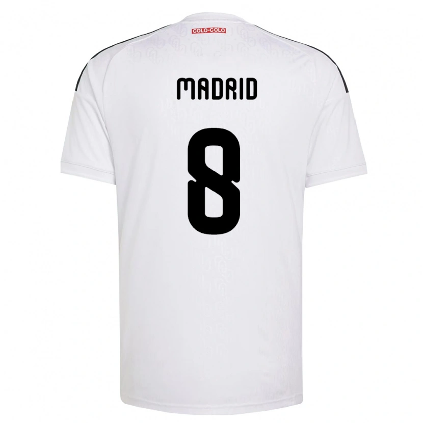 Danxen Homem Camisola Álvaro Madrid #8 Branco Preto Principal 2026/27 Camisa