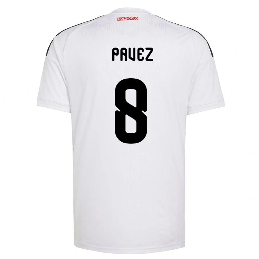 Danxen Homem Camisola Esteban Pavez #8 Branco Preto Principal 2026/27 Camisa