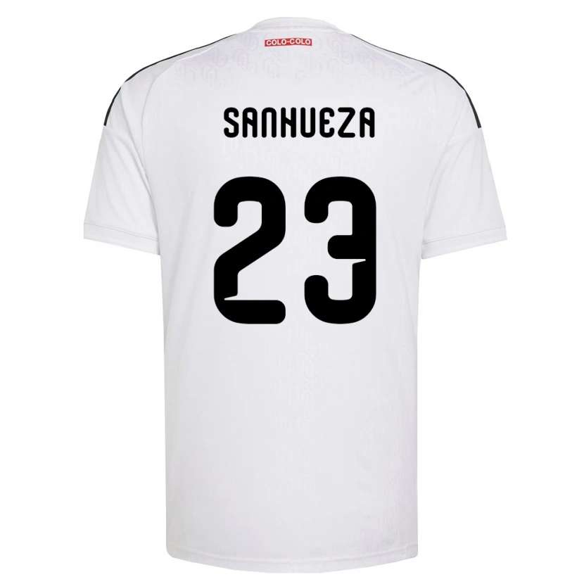 Danxen Homem Camisola Nicol Sanhueza #23 Branco Preto Principal 2026/27 Camisa