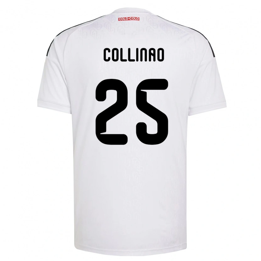 Danxen Homem Camisola Margarita Collinao #25 Branco Preto Principal 2026/27 Camisa