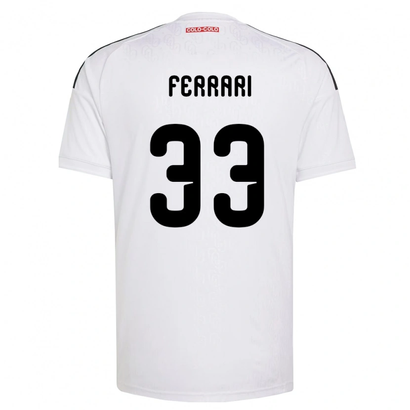 Danxen Homem Camisola Matías Ferrari #33 Branco Preto Principal 2026/27 Camisa