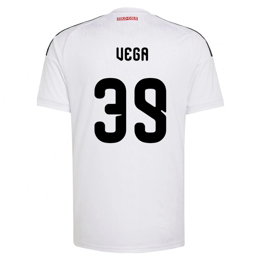 Danxen Homem Camisola Sebastián Vega #39 Branco Preto Principal 2026/27 Camisa