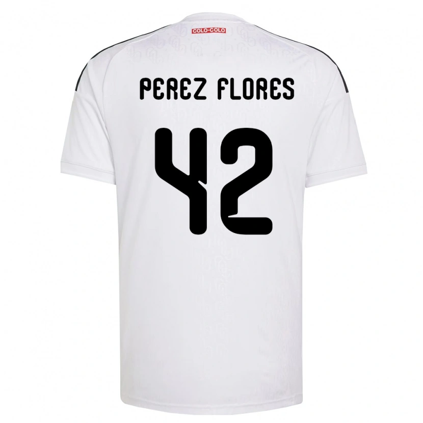Danxen Homem Camisola Benjamín Pérez #42 Branco Preto Principal 2026/27 Camisa