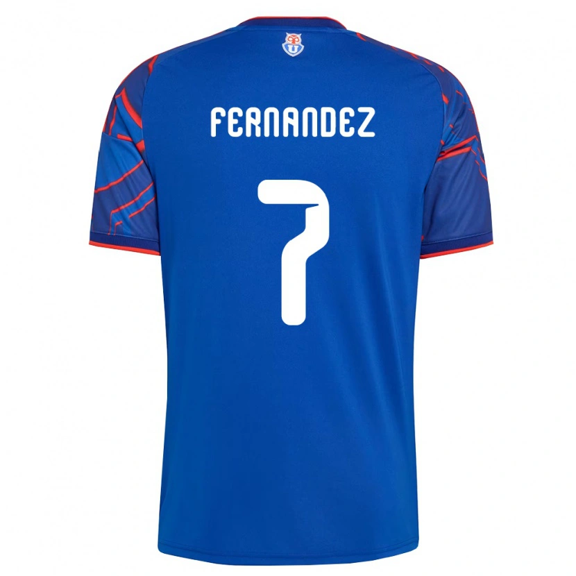 Danxen Homem Camisola Rebeca Fernández #7 Azul Real Vermelho Principal 2026/27 Camisa