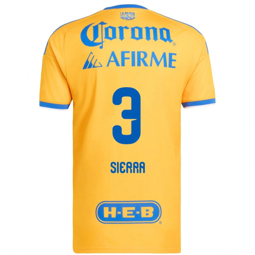 Danxen Homem Camisola Bianca Sierra #3 Amarelo Azul Principal 2026/27 Camisa