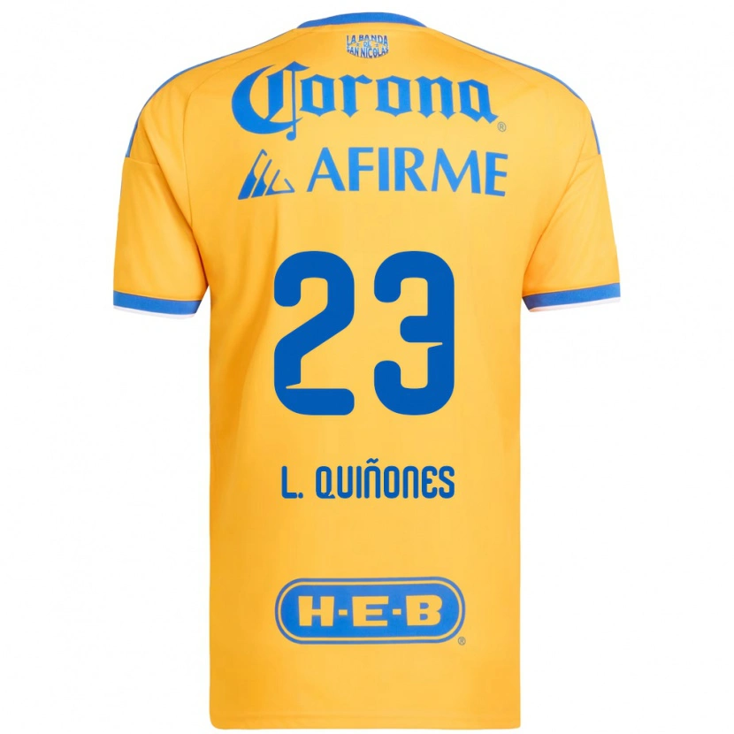 Danxen Homem Camisola Luis Quinones #23 Amarelo Azul Principal 2026/27 Camisa