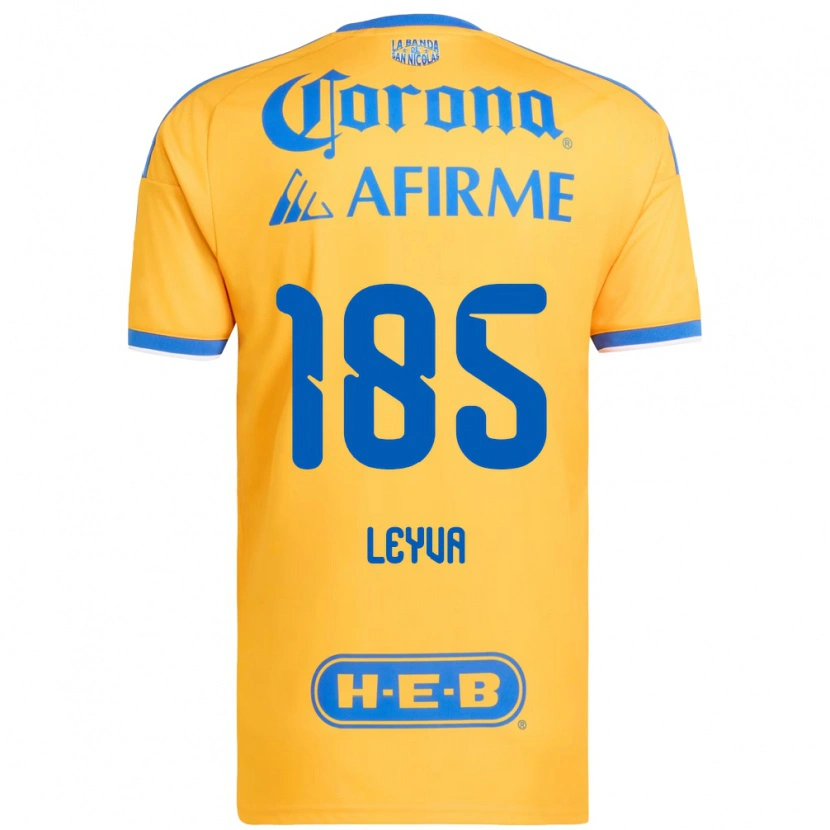 Danxen Homem Camisola Jorge Leyva #185 Amarelo Azul Principal 2026/27 Camisa