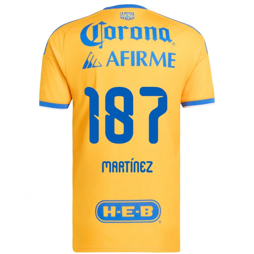 Danxen Homem Camisola Emilio Martínez #187 Amarelo Azul Principal 2026/27 Camisa