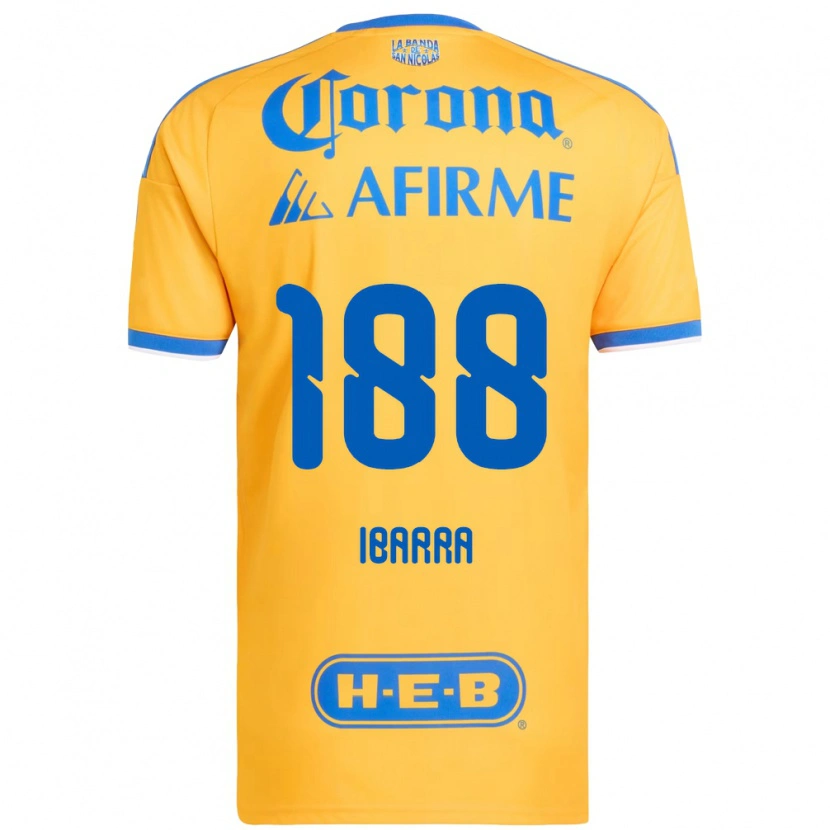 Danxen Homem Camisola Juan Ibarra #188 Amarelo Azul Principal 2026/27 Camisa